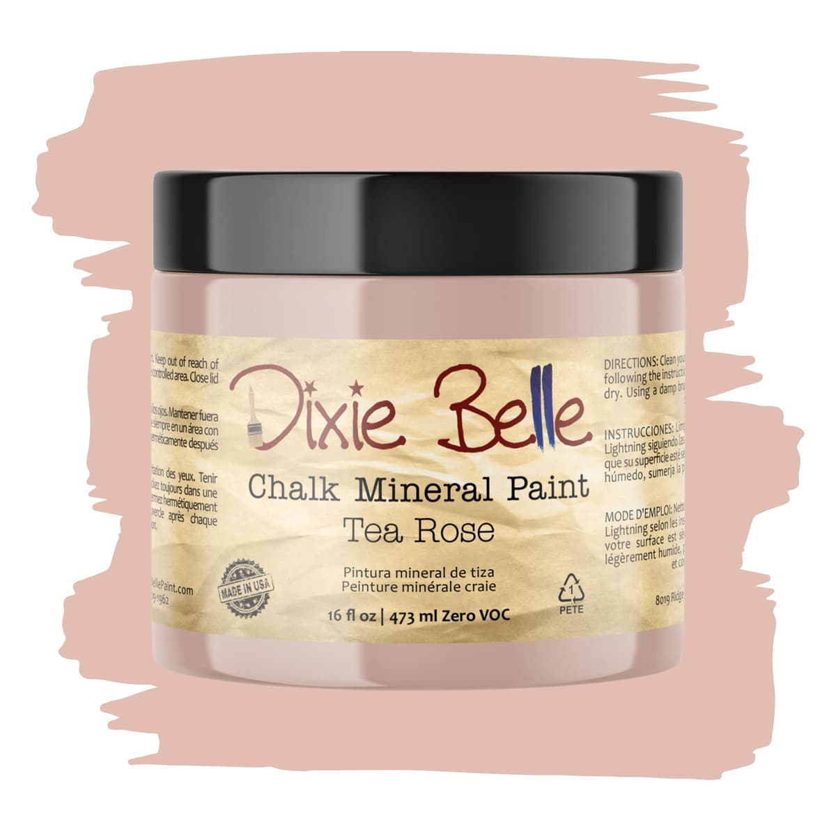 Dixie Belle Paint Company Chalk Finish Furniture Paint - Caviar (32oz) - Matte Black Chic Chalk Mineral DIY Furniture Paint — view 289
