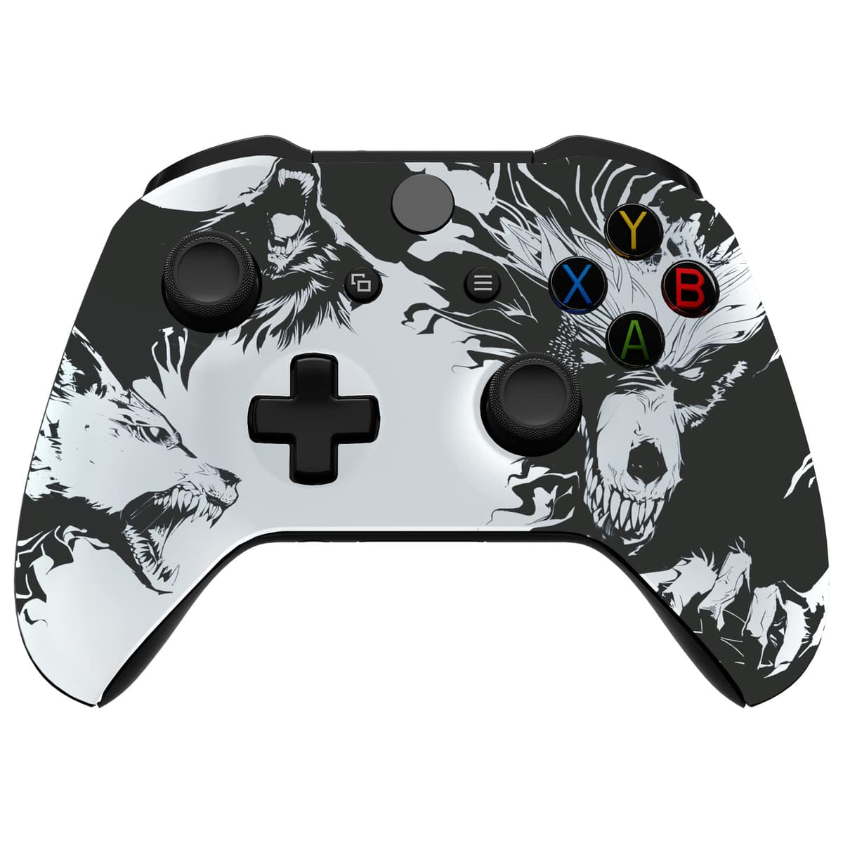 eXtremeRate Carcasa para Xbox One S X Accesorios Funda Delantera Protectora de la Placa Frontal Cubierta Antideslizante para Xbox One X S Control-Model 1708 (Origen del Caos) — view 10