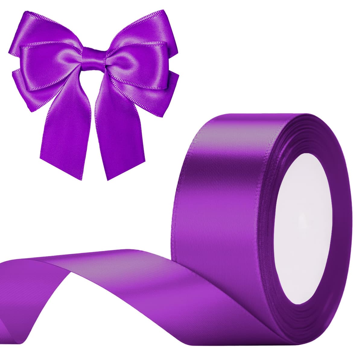 G2PLUS Baby Pink Satin Ribbons 10mm: Thick Fabric Gift Wrap Ribbons for Crafting, Party Decoration, 22m — view 81