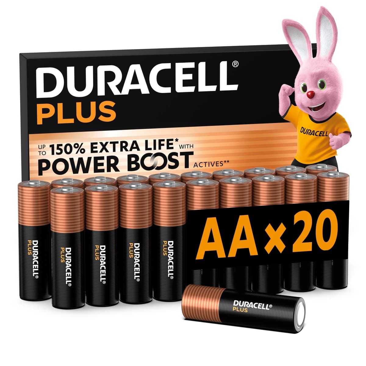 Duracell Plus 9V Batteries (4 Pack) - Alkaline - 100% Life Guaranteed - Reliability For Everyday Devices - 0% Plastic Packaging - 5-Year Storage - 6LR61 MN1604 — view 10