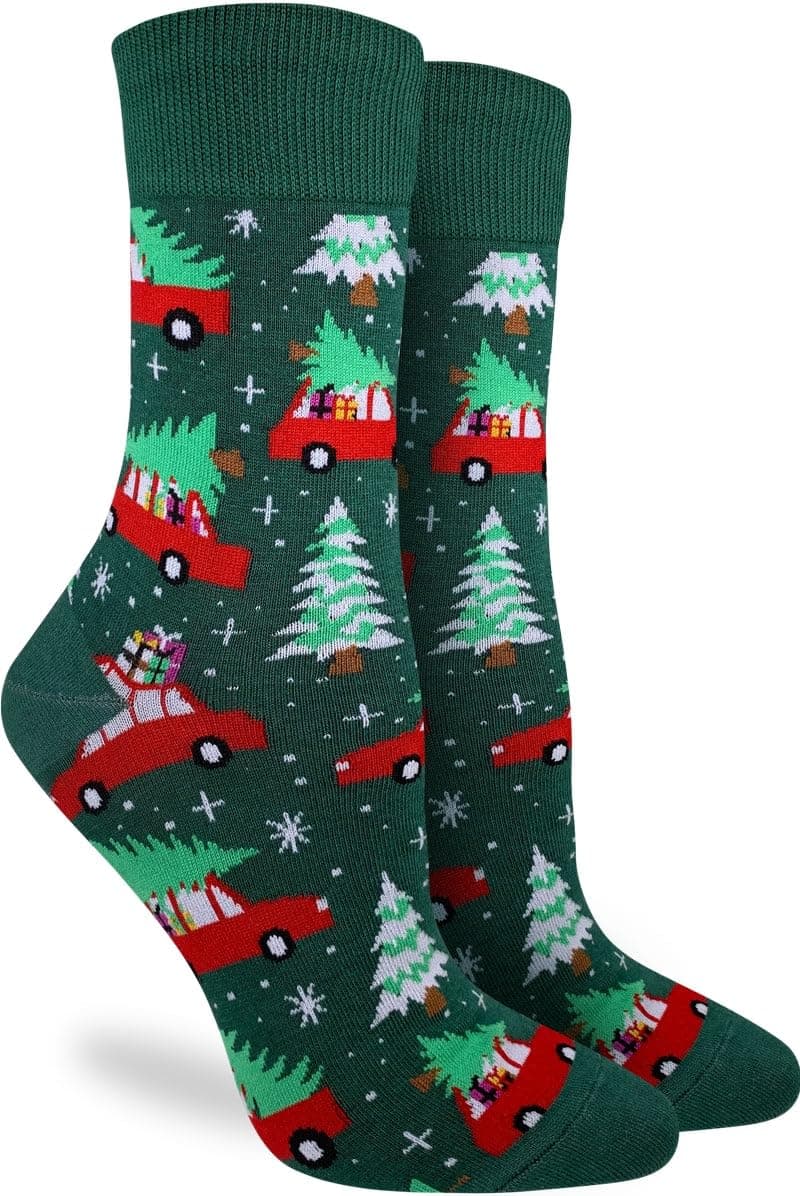Good Luck Sock Women's Floral Dinosaurs Socks, Shoe Size 5-9 — view 98