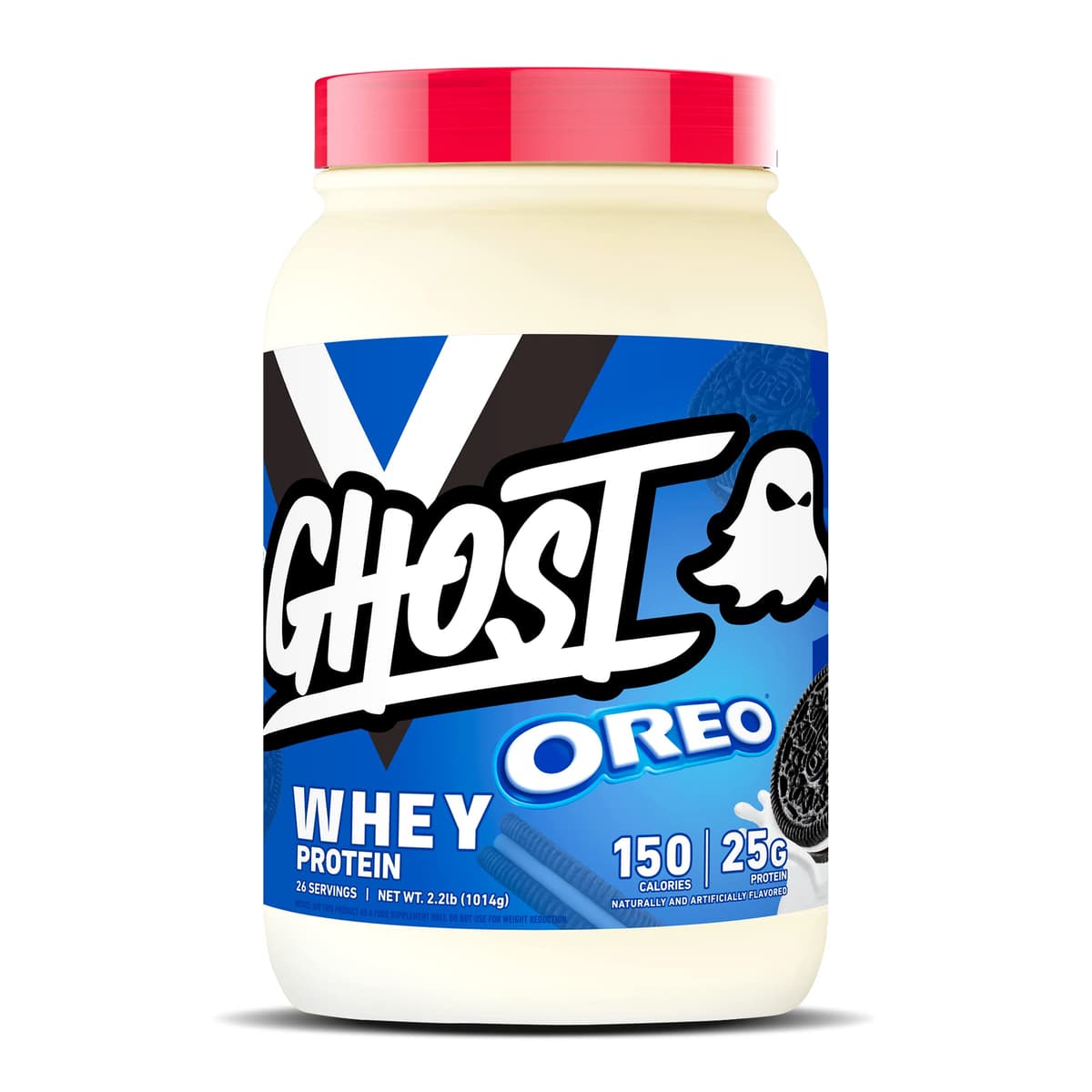 GHOST Whey Protein Powder, Nutter Butter - 2LB, 26G of Protein - Whey Protein Blend - ­Post Workout Fitness & Nutrition Shakes, Smoothies, Baking & Cooking - Cookie Pieces Inside — view 10