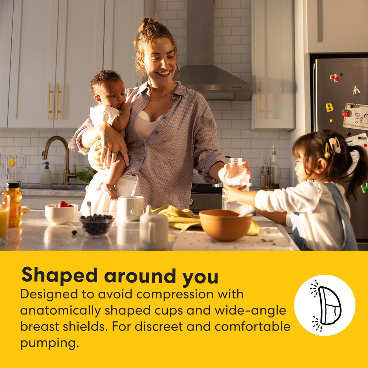 Medela Motion InBra Wearable Electric Breast Pump + Storage Bag – Highly efficient, Designed for Dependable Performance and Comfort. Hassle-Free handling & discreetness — view 6