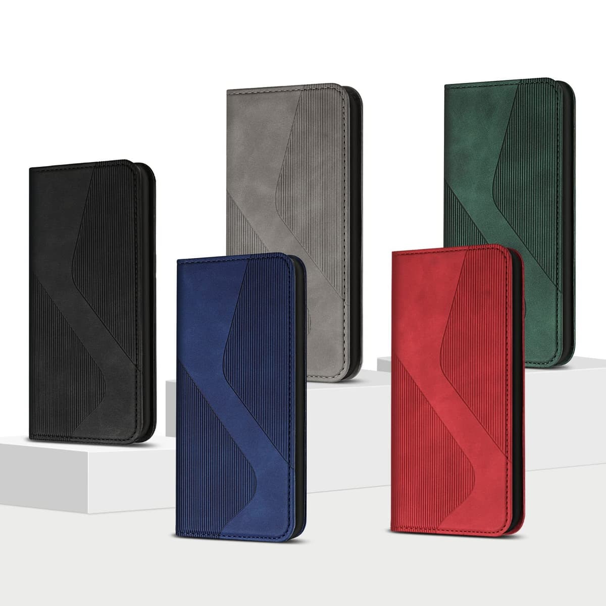 Case Compatible with Xiaomi Redmi Note 7 / Redmi Note 7 Pro, Premium PU Leather Wallet Case with [Card Slots], Shockproof Flip Cover for Xiaomi Redmi Note 7 / Redmi Note 7 Pro (Red) — view 7