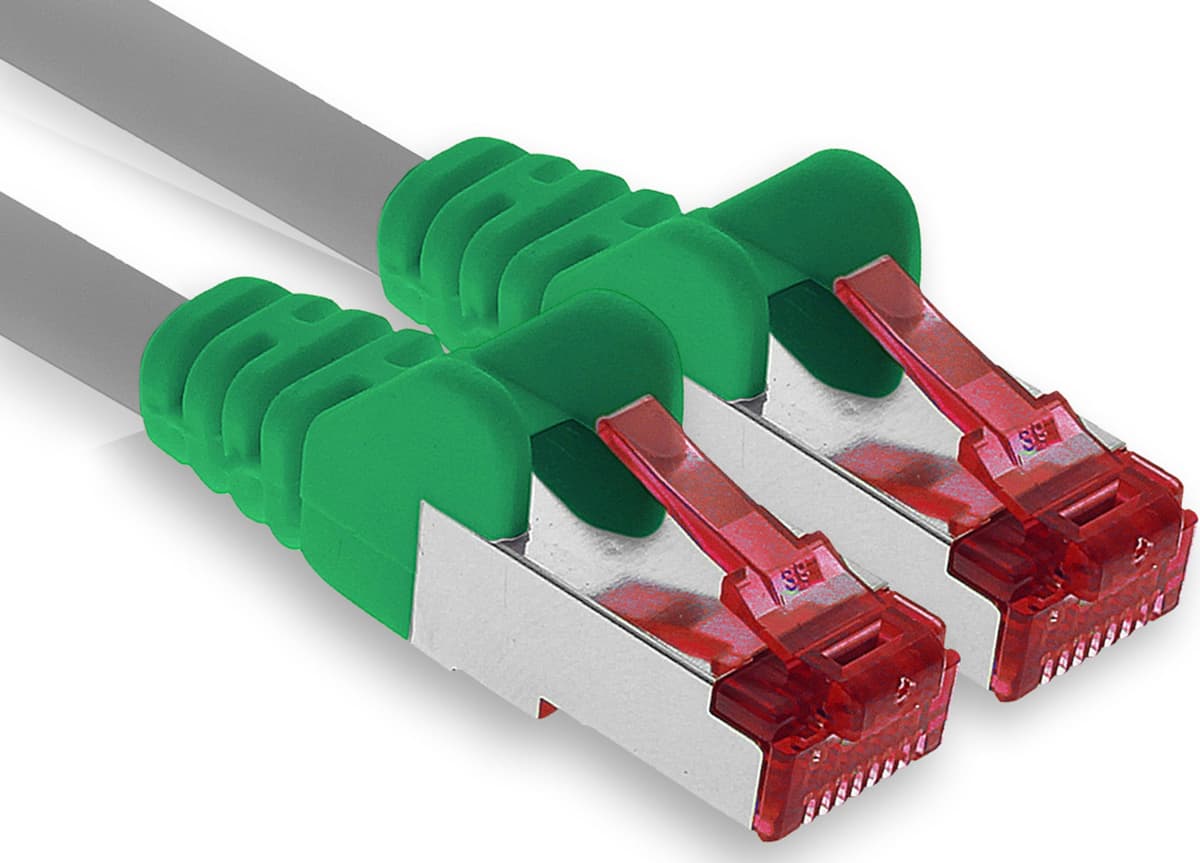 1aTTack.de - 1x 10m CAT6 patch cable S/FTP PIMF shielding CAT.6 RJ45 network cable Ethernet cable DSL LAN router switch modem patch panel - blue - 1 piece — view 38