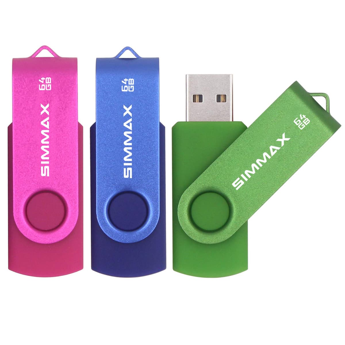 SIMMAX 32GB Memory Stick USB 2.0 Flash Drives Swivel Thumb Drive Pen Drive (32GB Purple) — view 8