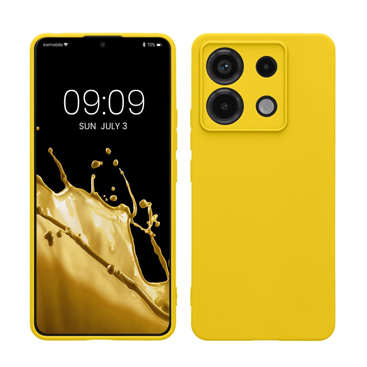 kwmobile Carcasa Compatible con Xiaomi Redmi Note 14 Pro 5G / Poco X7 Funda - Funda Ultrafina de TPU con Bordes elevados - Lavanda Metalizado — view 261