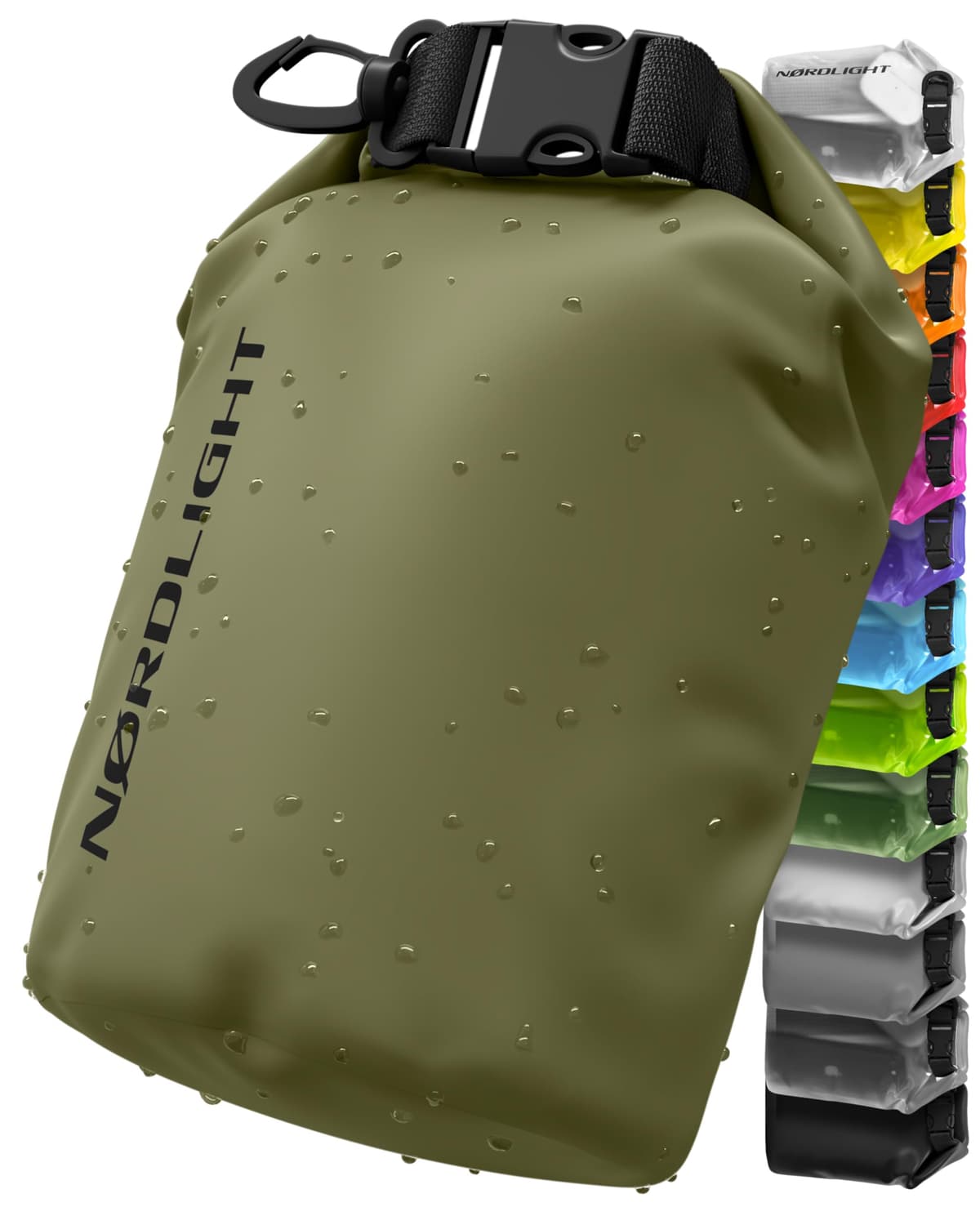 Nordlight Mochila Impermeable Roll Top 25L - Hybrid 25" | Bolsa Seca Con Compartimento Para Portátil De 15 Pulgadas, Bolsillos Exteriores E Interiores, Sistema De Transporte Acolchado — view 15