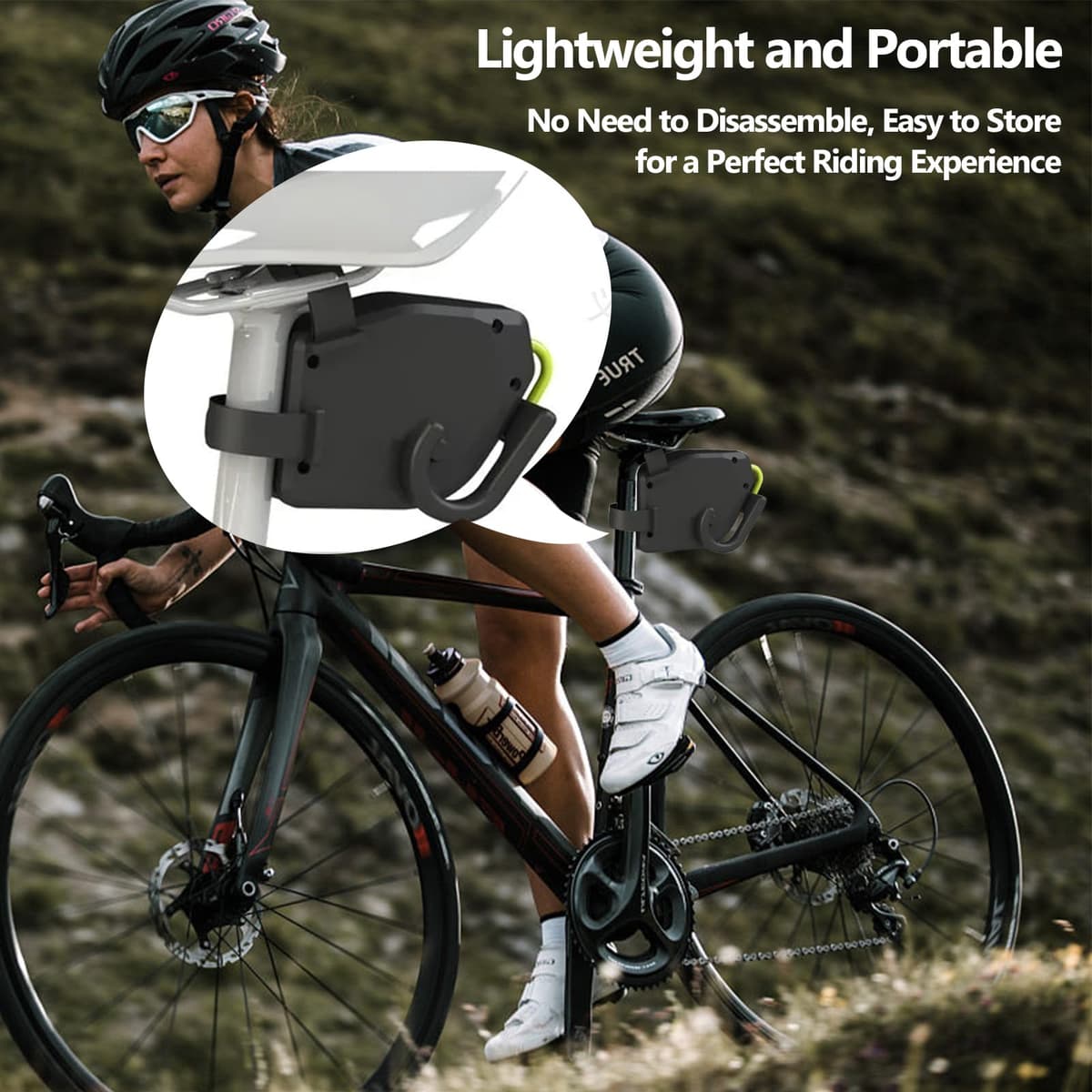 Tire de la Bicicleta Cuerda de Remolque retráctil para Bicicleta Barra de tracción Accesorios del Sistema de Remolque para Bicicleta de montaña, Bicicleta, Capacidad de Carga 90 kg — view 3