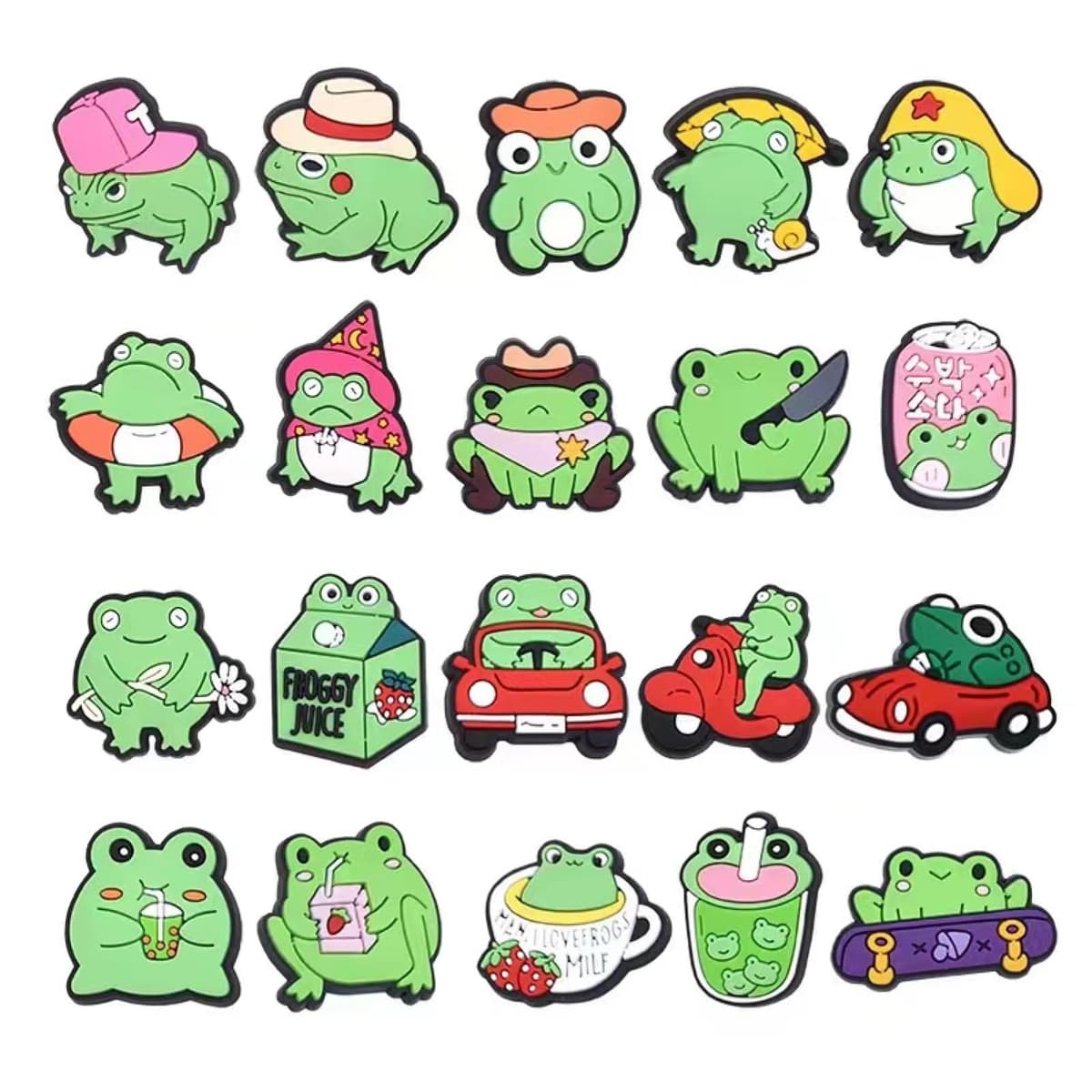 RowGlow 37pcs Zapatos Charm Pins Adornos Para Croc Shoe Charm Accesorios Diy — view 22