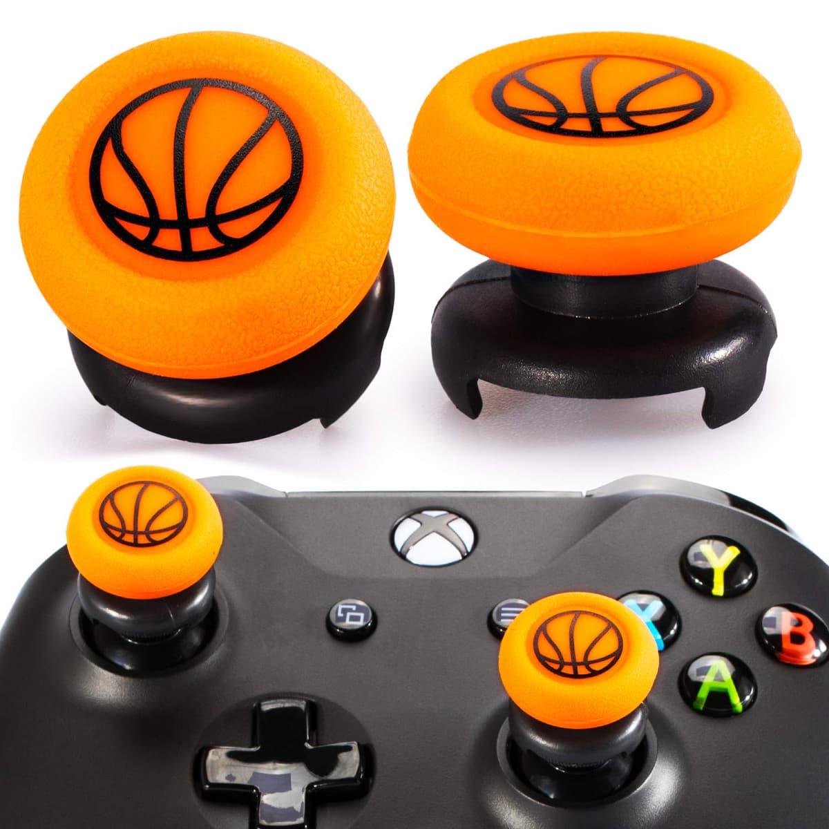 Playrealm FPS Thumbstick Extender & Printing Rubber Silicone Grip Cover 2 Sets for Xbox Series X/S & Xbox One Controller (Cthulhu Secret) — view 5