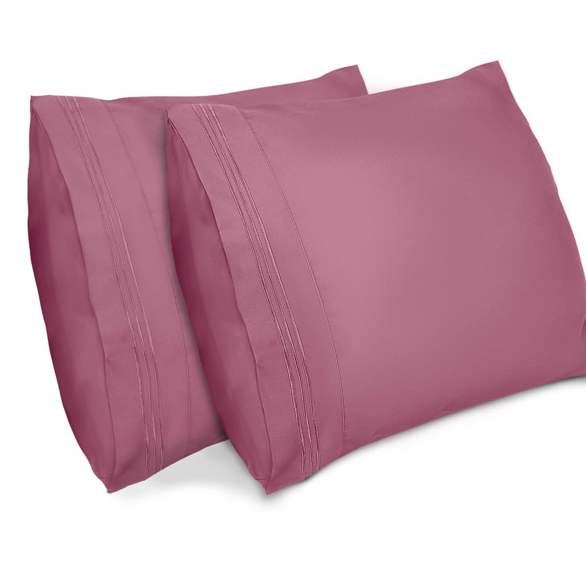 Lirex 2-Pack Fundas de Almohada 1800 hilos, Fundas de Almohada de Microfibra Suave Cepillada, Transpirables sin Arrugas y Lavables a Máquina (50x70 cm, Blanco) — view 10