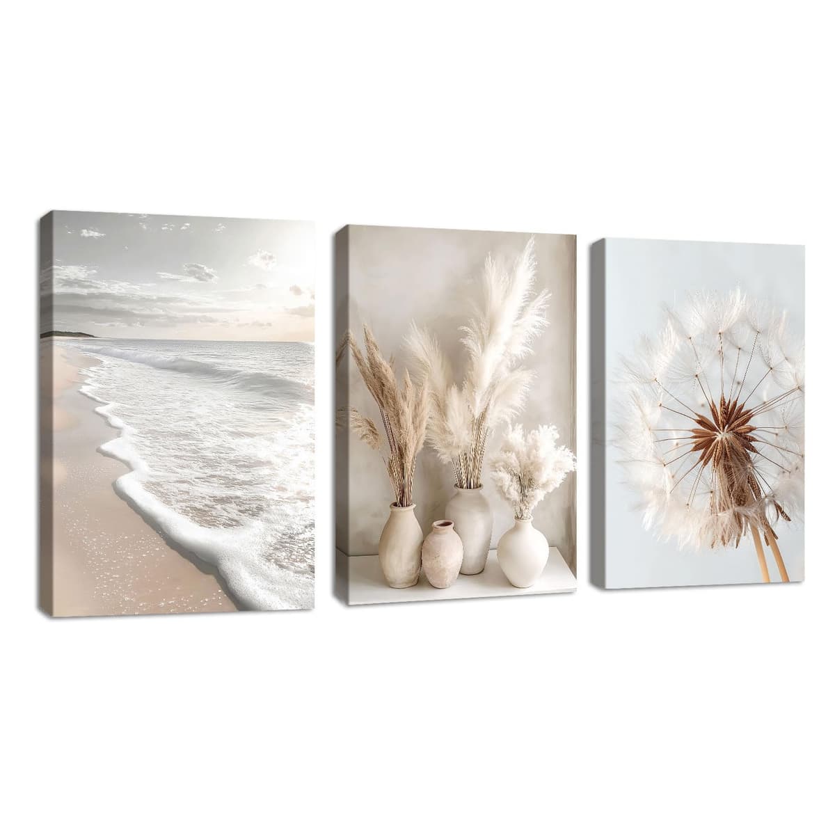 3Pcs Blue Grey Zen Canvas Wall Art, White Lotus Flowers Butterfly Meditation Spiritual Wall Paintings White Lotus Blooming on Stones in Lake Wall Pictures Room Decor for Yoga Spa Room Decor 30x40cmx3 — view 10