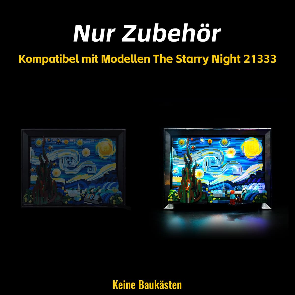 21333 LEGO Ideas Starry Night VIncent Van Gogh Kit de luz LED regalo creativo para adultos (juego sin modelo) — view 2