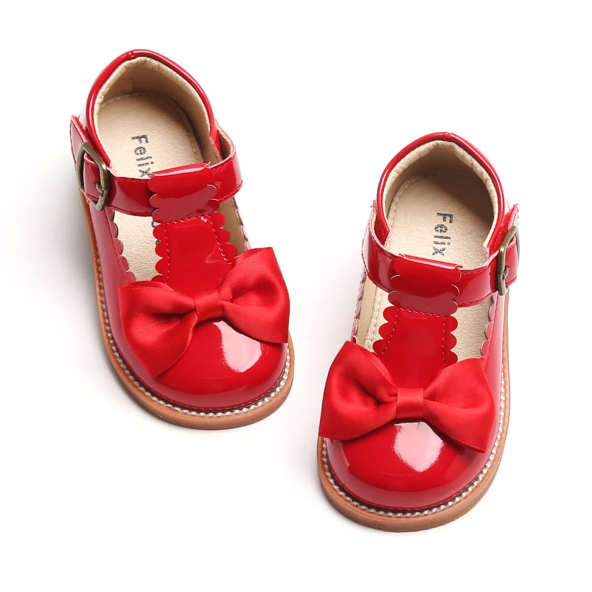 Felix & Flora Toddler Little Girl Mary Jane Dress Shoes - Ballet Flats for Girl Party School Shoes — view 47