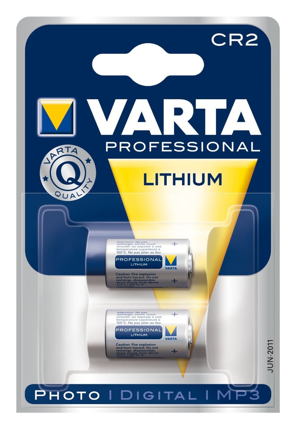 Varta Pila de botón alcalina de 12 V Electronics V23GA, pilas de botón en un blíster original de 2 unidades, plateado — view 12