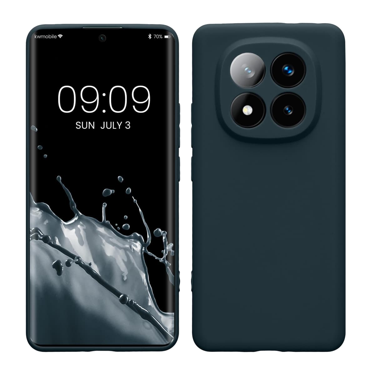 kwmobile Carcasa Compatible con Xiaomi Redmi Note 14 Pro 5G / Poco X7 Funda - Funda Ultrafina de TPU con Bordes elevados - Lavanda Metalizado — view 227