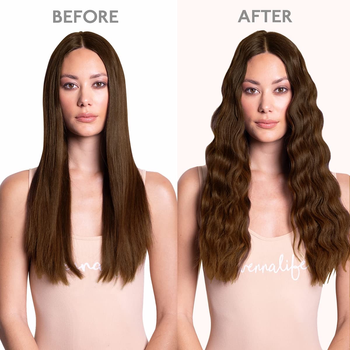 WENNALIFE Extensiones Clip Pelo Natural, 35cm 120g 7 Piezas, Castaño Chocolate Extensiones de Clip Natural Extensiones Pelo Remy Extensiones Cabello Postizos Mujer — view 5