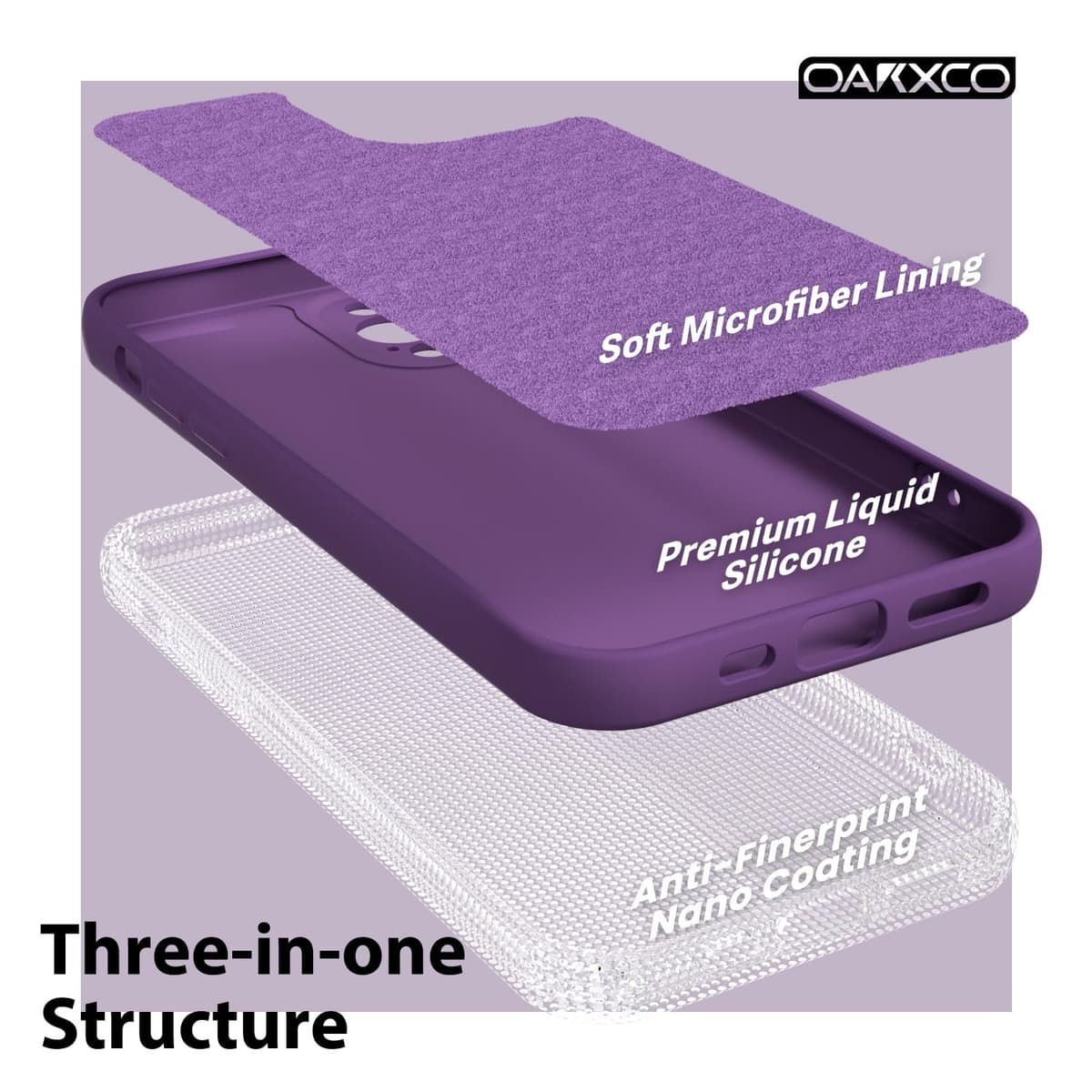oakxco for iPhone 17 Pro Max Phone Case Liquid Silicone, Cute Thin Slim Grip Soft Rubber Gel for Women Men, Smooth Matte TPU Plain Solid Color Girly Simple Case with Camera Cover, Light Pink — view 1229