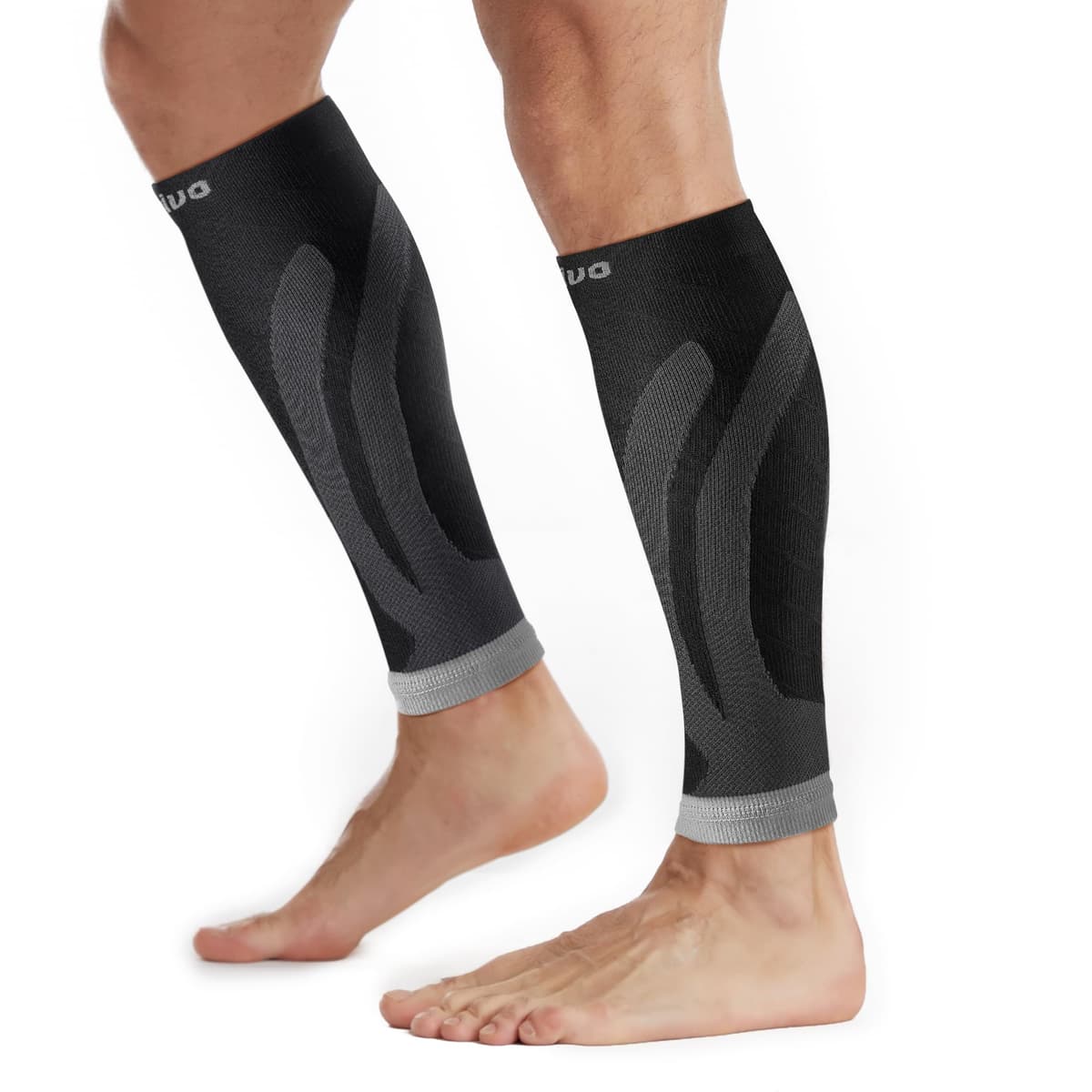 CAMBIVO Medias Compresivas 2 Pares, Calcetines Compresion Mujer Hombre, Mangas de Compresión para Deporte, Running, Ciclismo, Trabajo, Vuelo — view 10