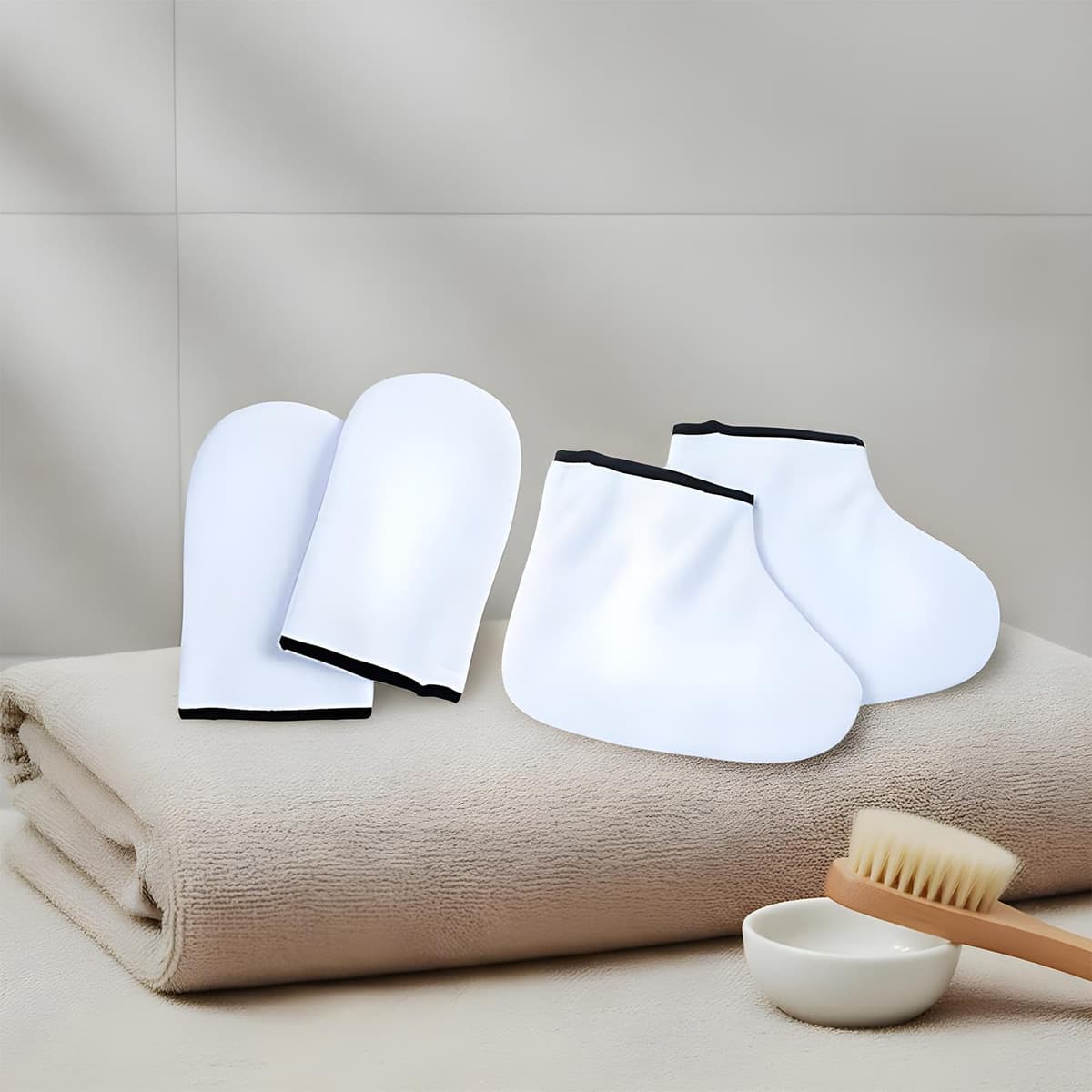 Paraffin Gloves - Moisturizing Care For Hands And Feet | Reusable Sleeves,Daily Beauty Routine Personal Care Relaxation Unisex For Men And Women — view 9