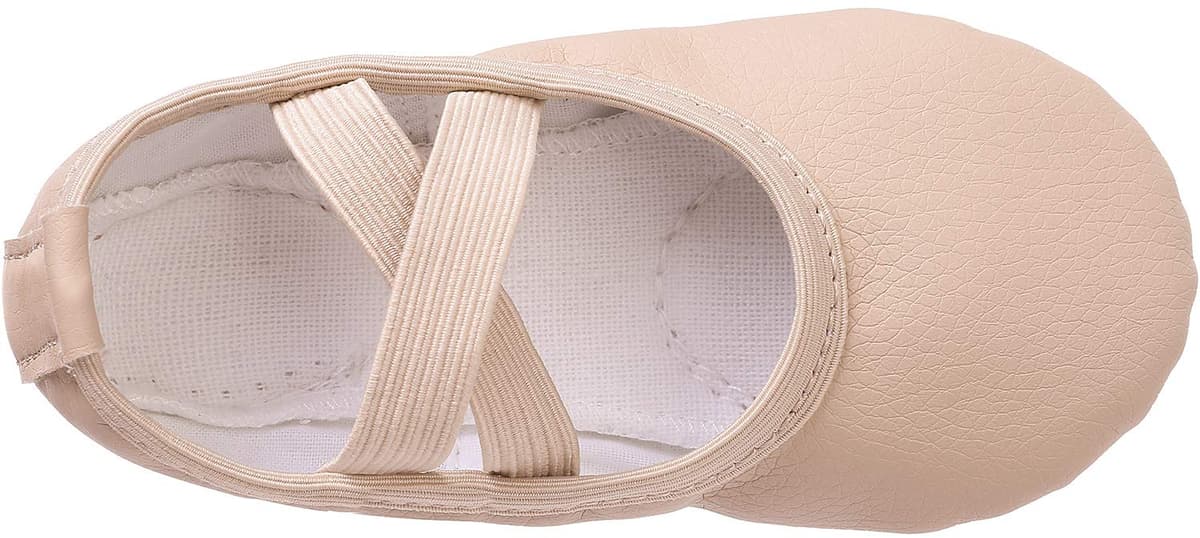 Ballet Shoes Leather Ballet Flats Split Sole Dance Slippers for Girls Toddlers Women — view 4