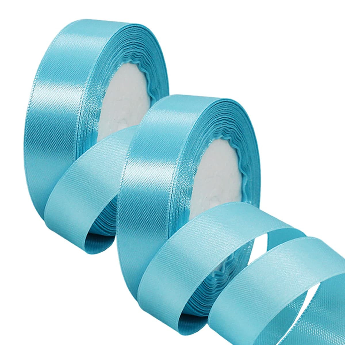40mm Wide White Ribbon Thick Wedding Car Ribbon 22m, 1.5 inch Thick White Satin Ribbon for Gift Wrapping Wedding Car Christmas Birthday Cake Hair Bow Florist Bouquet Crafts Decorations — view 36