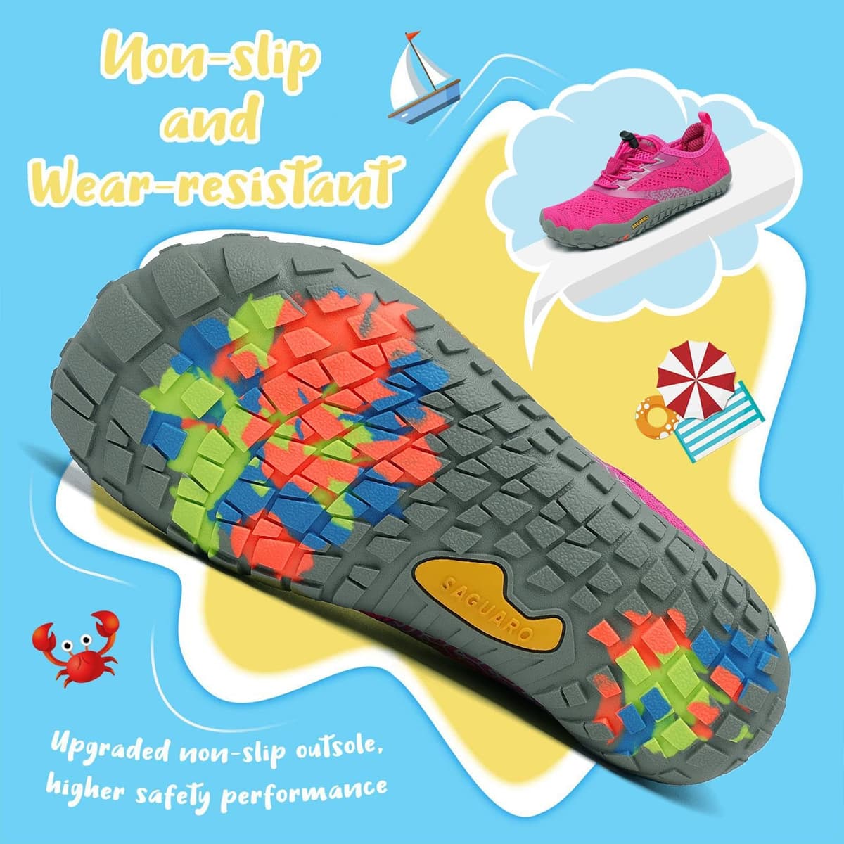 Saguaro Zapatos de Trail Niños Niñas Zapatos Deportivos Transpirable Antideslizante — view 5