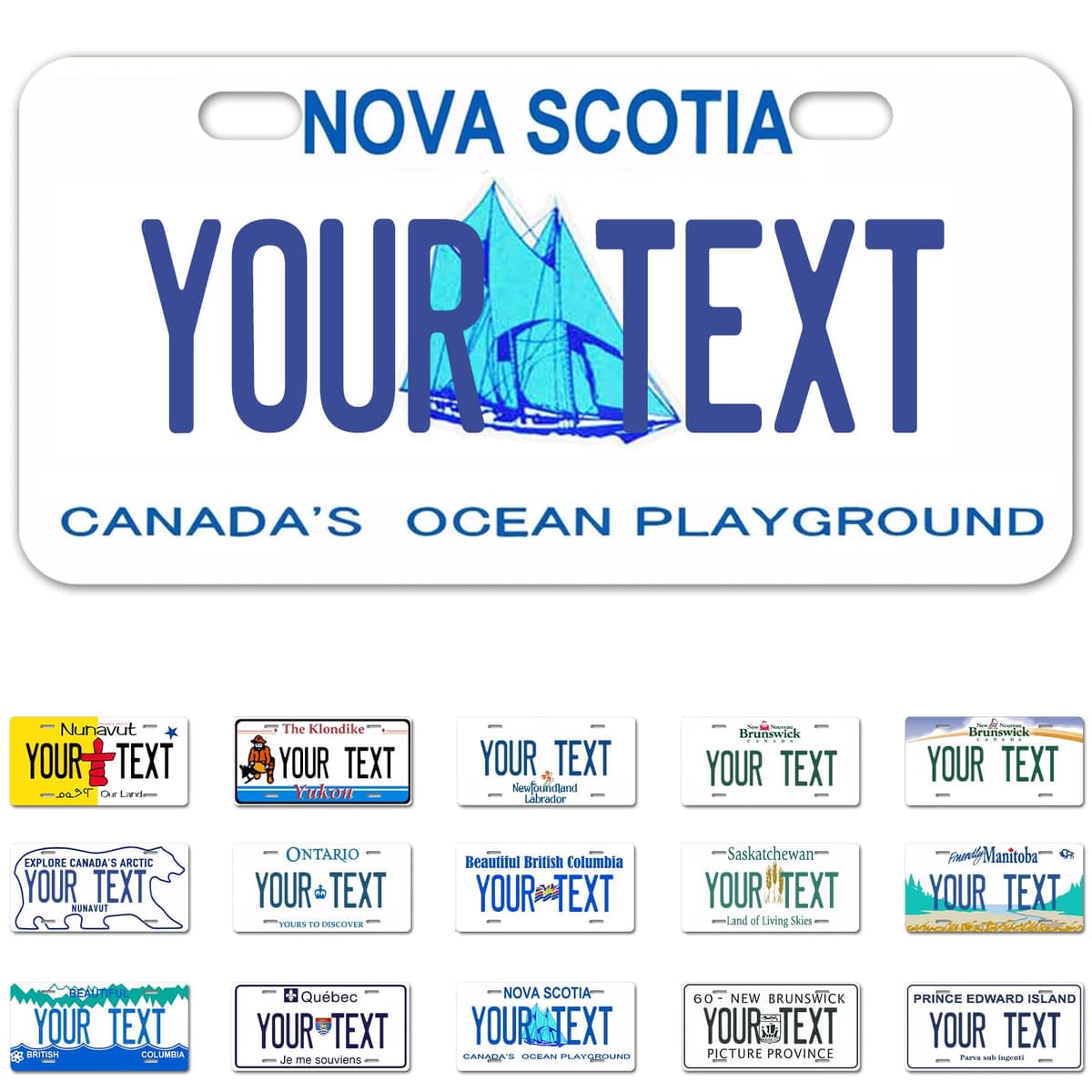 Alberta License Plate, 6"×12" Custom License Plate — view 35