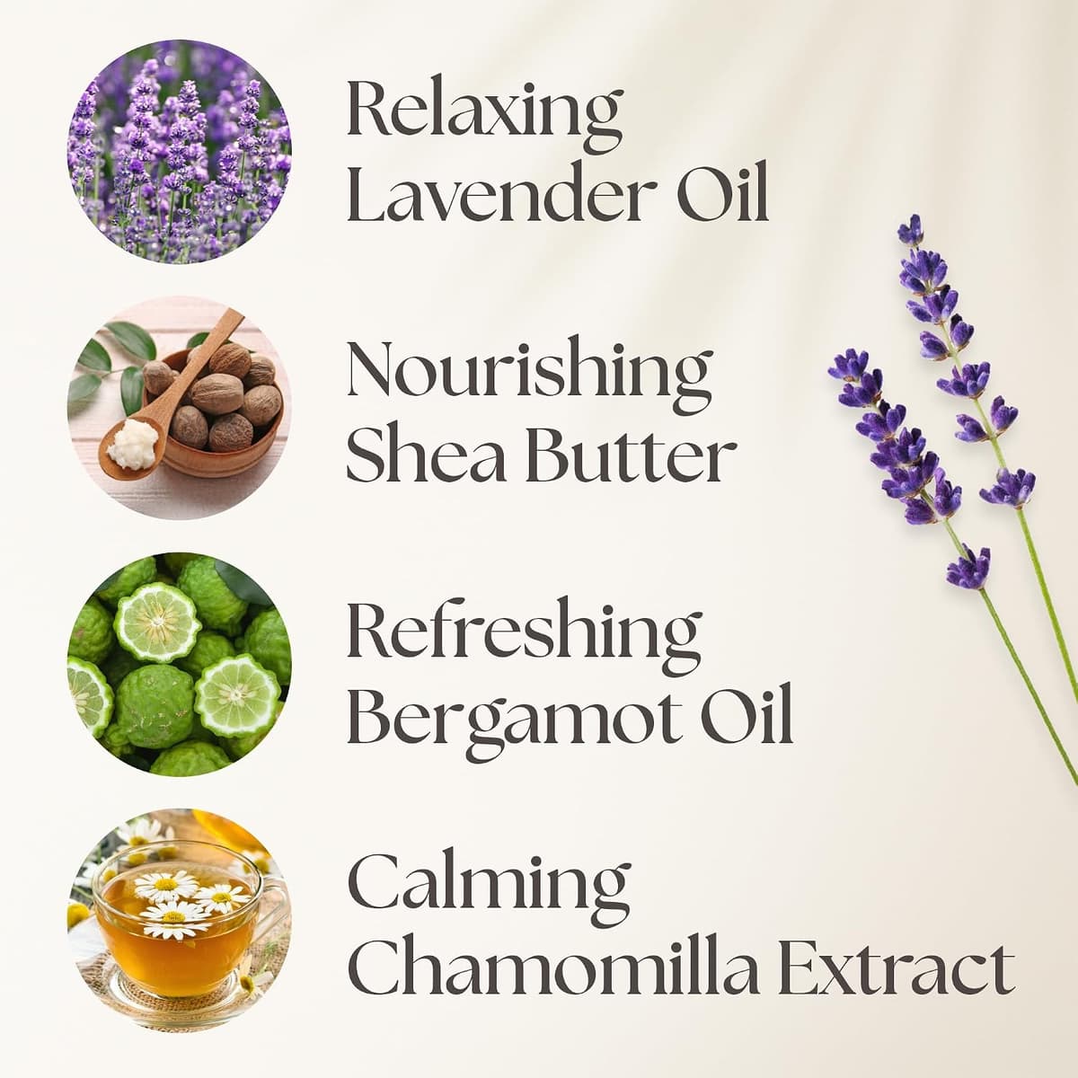 NURTURE BY NATURE Wellness Gift Set for Women - Spa Set with Lavender Pillow Spray, Body Scrub, Bath Bomb, and Scented Candle - Vegan - Valentine's & Mother's Day Gift — view 3