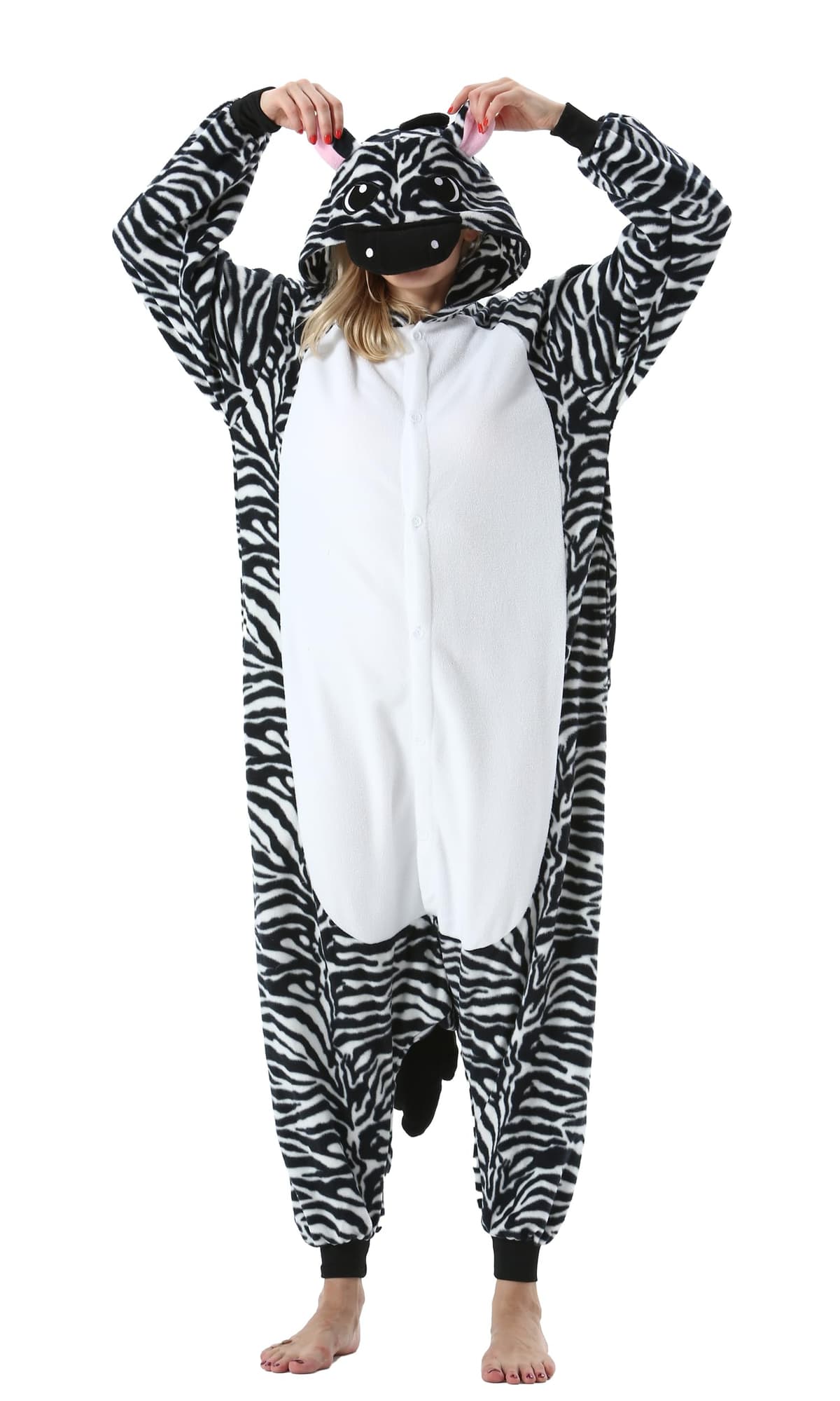 SimZoo Adulto Disfraz Pijama Unisex Pijama Kigurumi Onesie para Carnaval Halloween Cosplay Ropa de Dormir Traje de Disfraz para Navidad Festival Mujer y Hombre — view 16