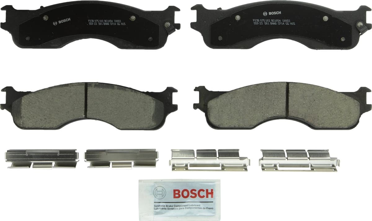 Bosch BC914 QuietCast Premium Ceramic Disc Brake Pad Set For: Acura ILX; Honda Accord, Civic, CR-V, Element, Fit, Front — view 125