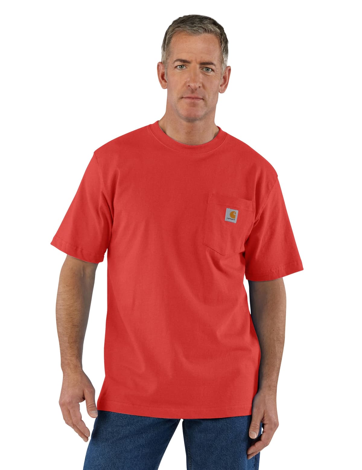 Carhartt Mens Loose Fit Heavyweight Short-Sleeve Pocket T-Shirt (Also Available in Big & Tall) CloseoutWork Utility T-Shirt — view 76