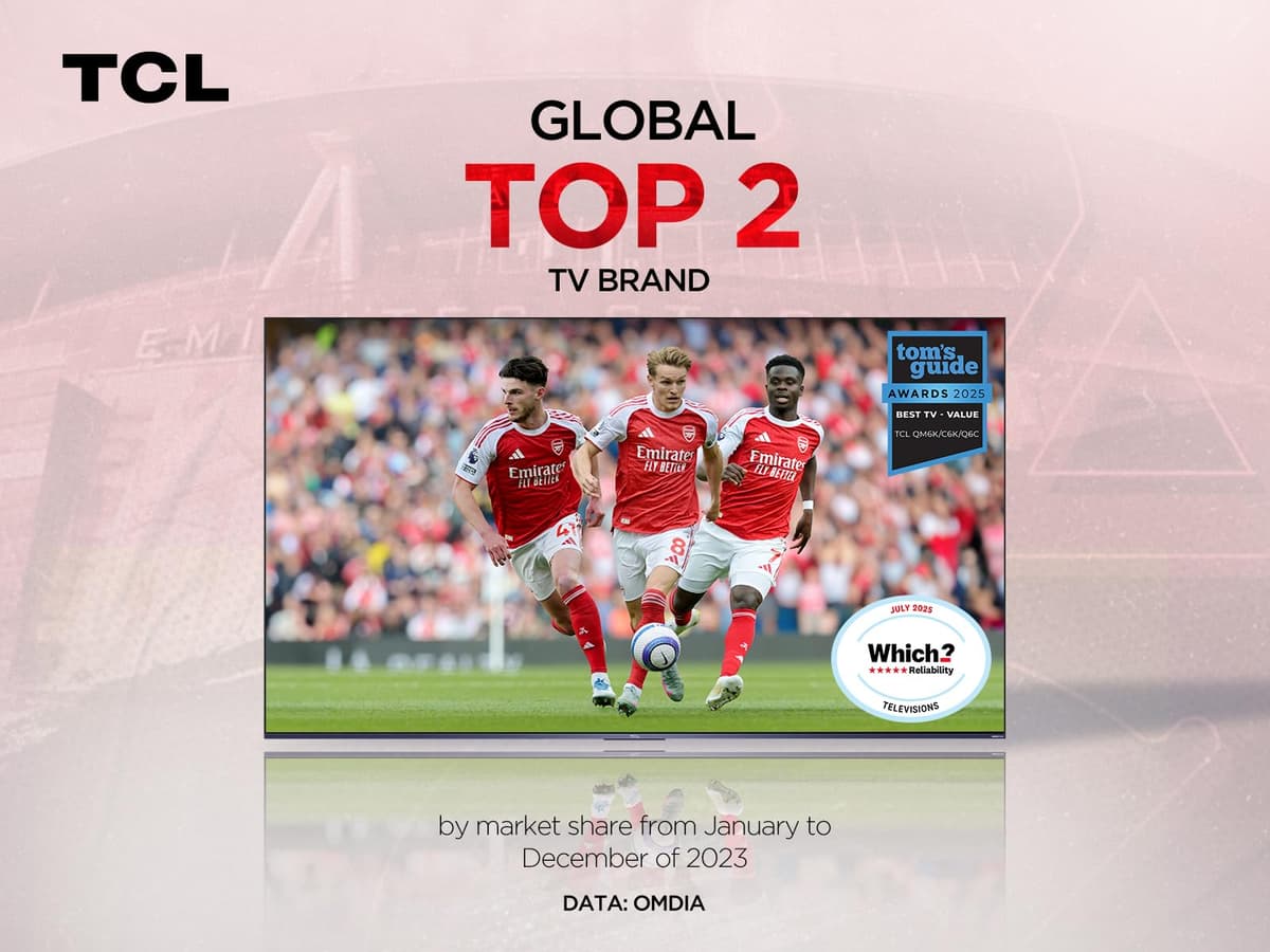 TCL 55Q6C-UK QD-Mini LED TV, 4K HDR Premium 1000nits, Smart TV Powered by Google TV (Dolby Vision IQ & Atmos, Onkyo 2.1 Sound System, 144Hz Motion Clarity Pro, 2025 Model) — view 5