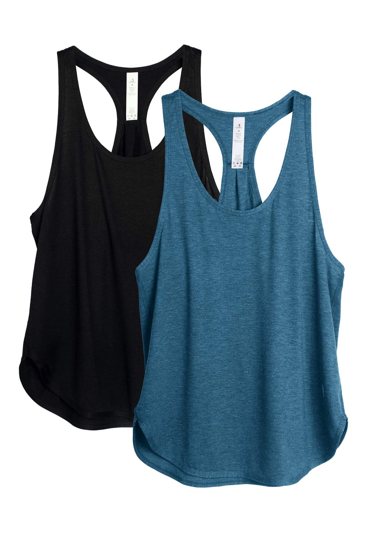 icyzone Camiseta sin Mangas de Fitness para Mujer Racerback Chaleco Deportivo — view 10