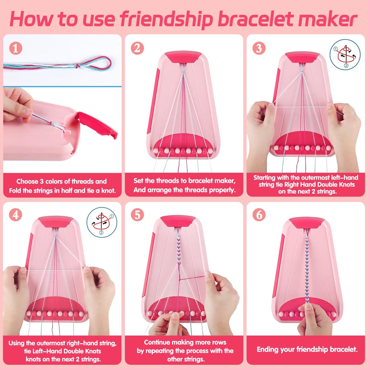 TingingYuli Arts & Crafts for Kids Ages 8-12, Friendship Bracelet Making Kit for Girls, Jewelry Making Kit, Gifts for Kids Age 6-12 (Blue) — view 16