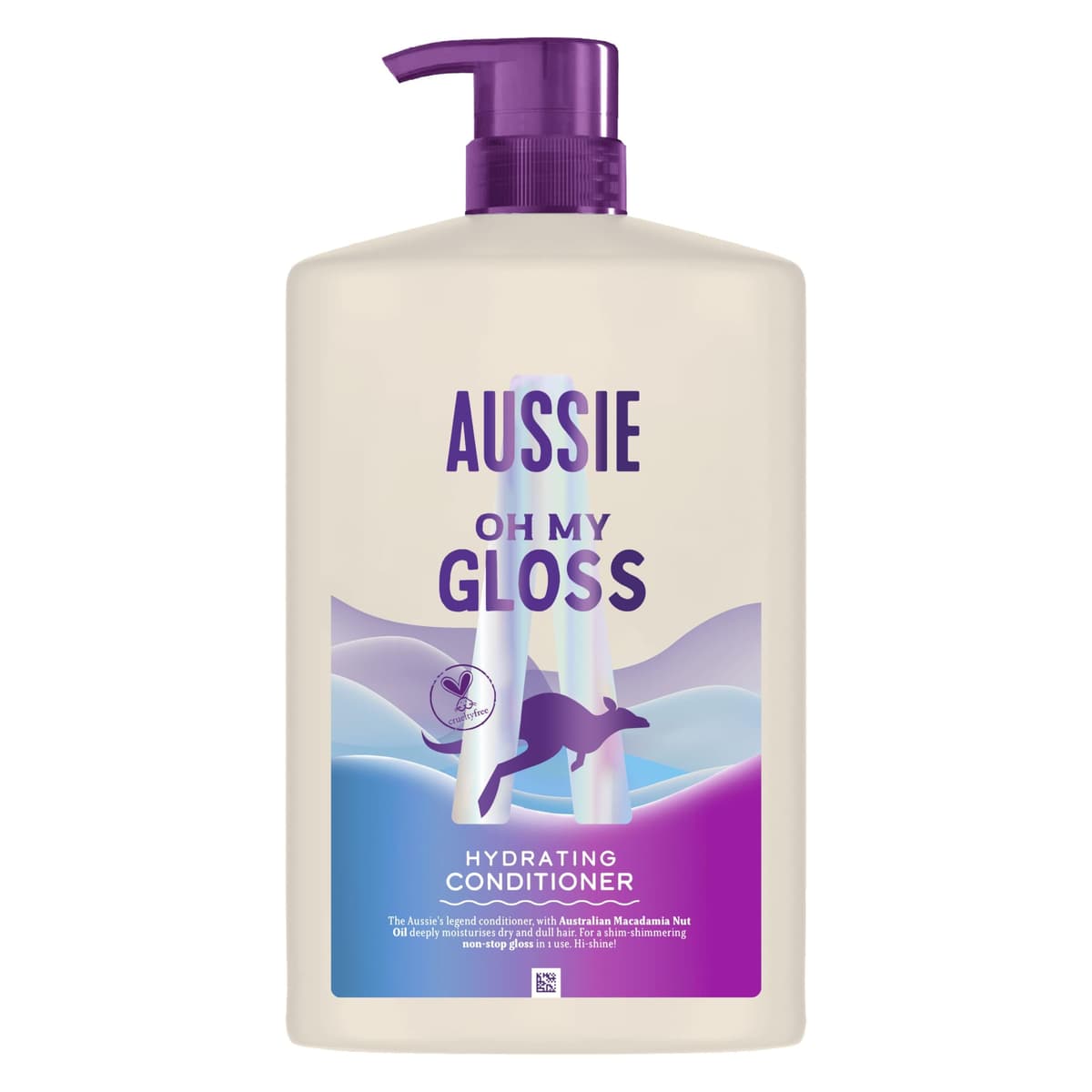 Aussie Oh My Gloss Hydrating Conditioner 1000ml. Softens and Smooths Dry & Dull Hair. Infused with Australian Macadamia Nut Oil. Vegan and Cruelty-Free — view 10