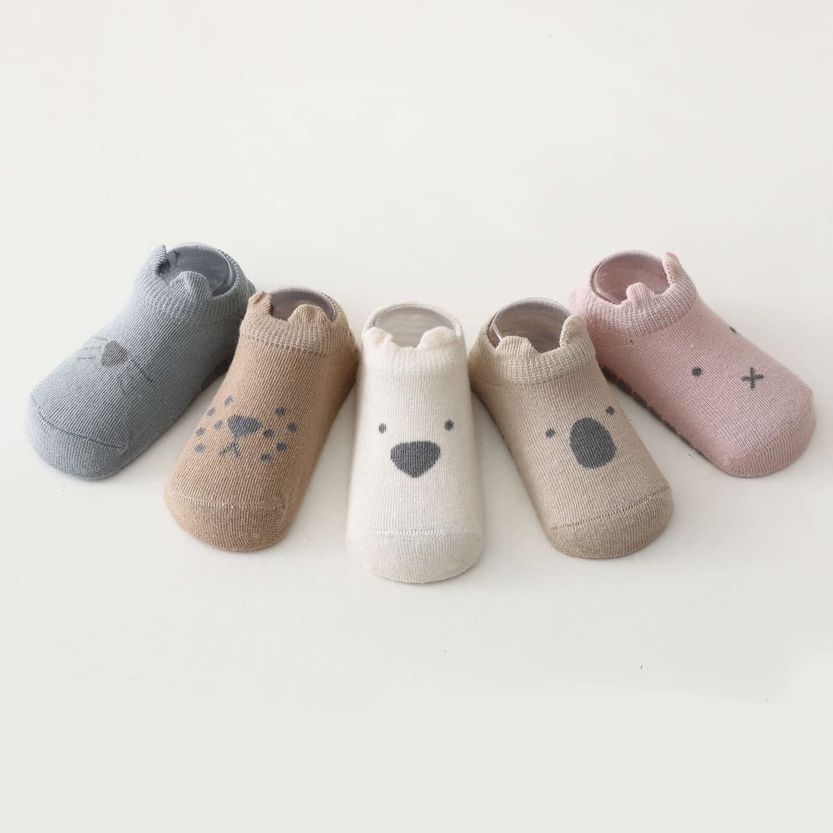 YANWANG Bebé Antideslizante Tobillo Calcetines De Dibujos Animados Lindo Agarre Calcetines Para Bebés Niños Niños Niñas Multicolores 6 Par — view 6