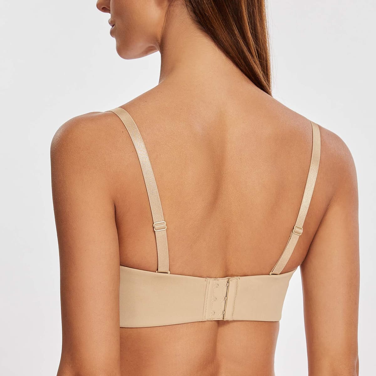 MELENECA Women's Strapless Minimizer Multiway for Large Bust Unlined Seemless Underwire Bandeau Bra — view 4