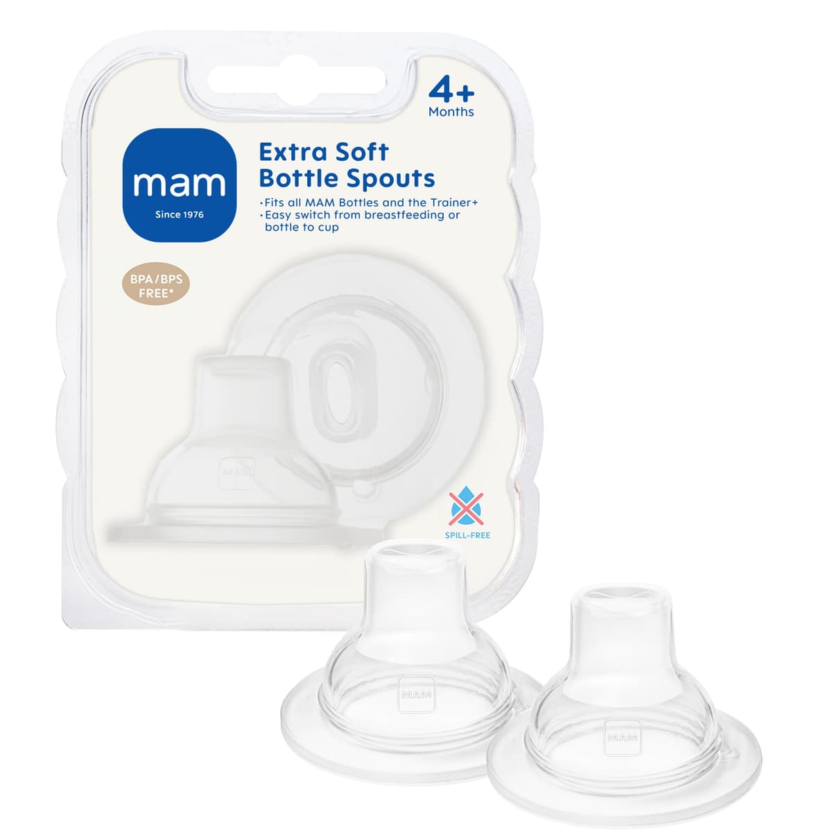 MAM Teats Size 3 | 2 Pack | Fast Flow | Suitable from 4+ Months | Fits All MAM Bottles | Made from SkinSoft Silicone | Baby Accessories — view 11