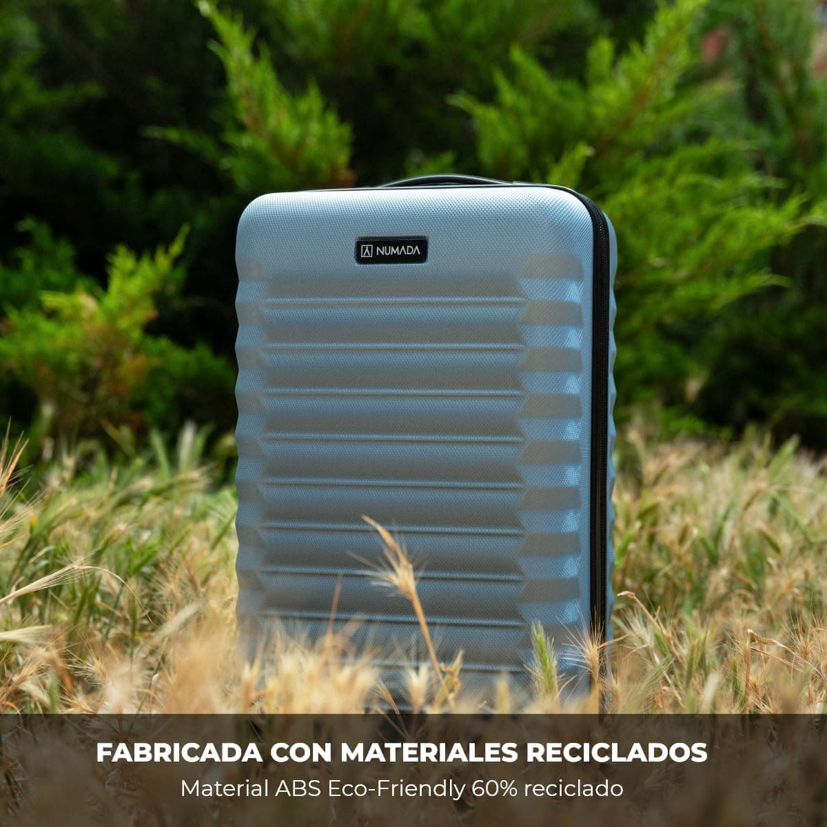 NUMADA- Maleta de Viaje Cabina 40x25x20cm (20L) Upfly Underseat 16 XXS con Ruedas Desmontables. Maleta Cabina ABS Ideal como Equipaje de Mano para Ryanair, Vueling o Easyjet Azul Claro — view 6