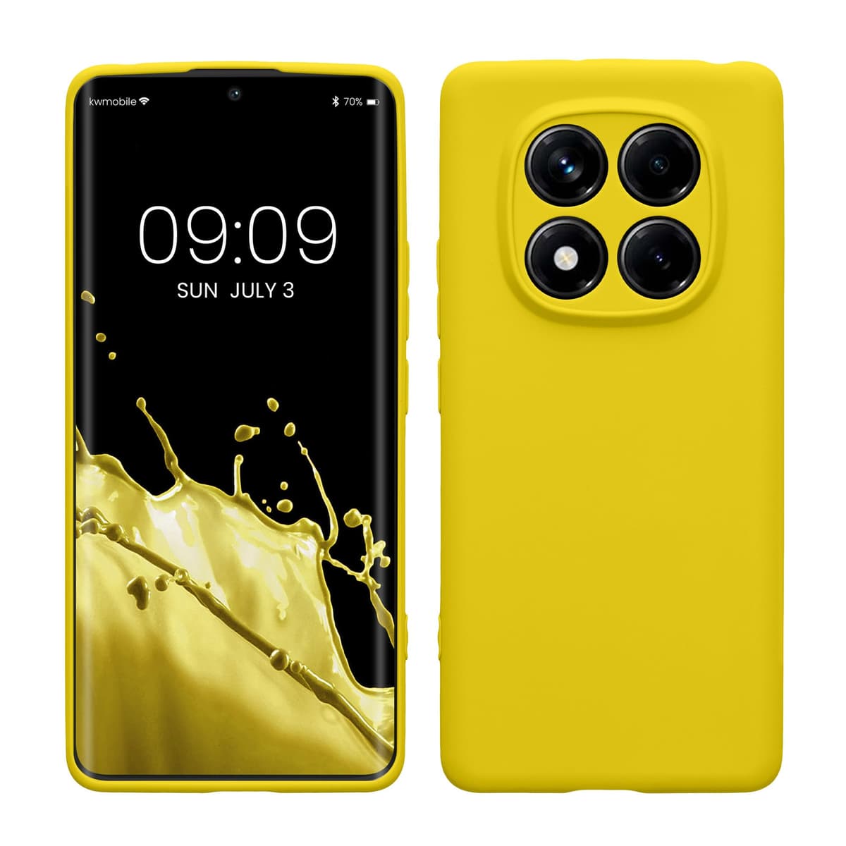 kwmobile Carcasa Compatible con Xiaomi Redmi Note 14 Pro 5G / Poco X7 Funda - Funda Ultrafina de TPU con Bordes elevados - Lavanda Metalizado — view 285