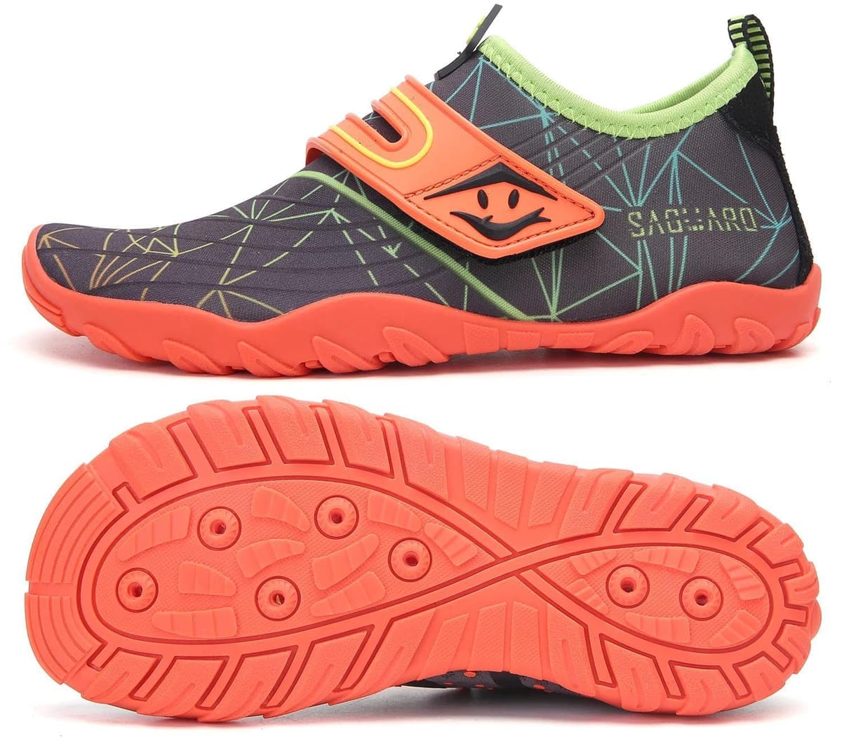 SAGUARO Escarpines Niño Niña Zapatillas de Agua Respirable Zapatos Agua Antideslizante Zapatillas Playa Escarpines Piscina Calzado para Natacion Surf Acuaticas,Gr 24-36 EU — view 14