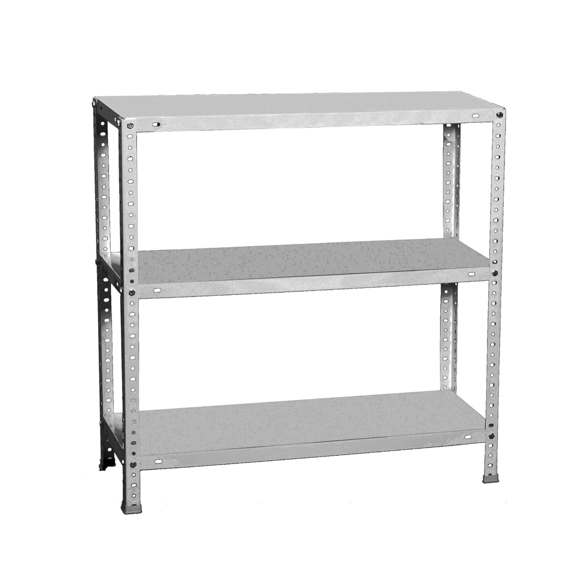 Simon Rack Estanteria Metalica 900x1100x300 mm, 3 Alturas, Bandeja Metal, 75 kg de Punto Flexión, Estanteria Almacenaje, Galvanizado - Advantage