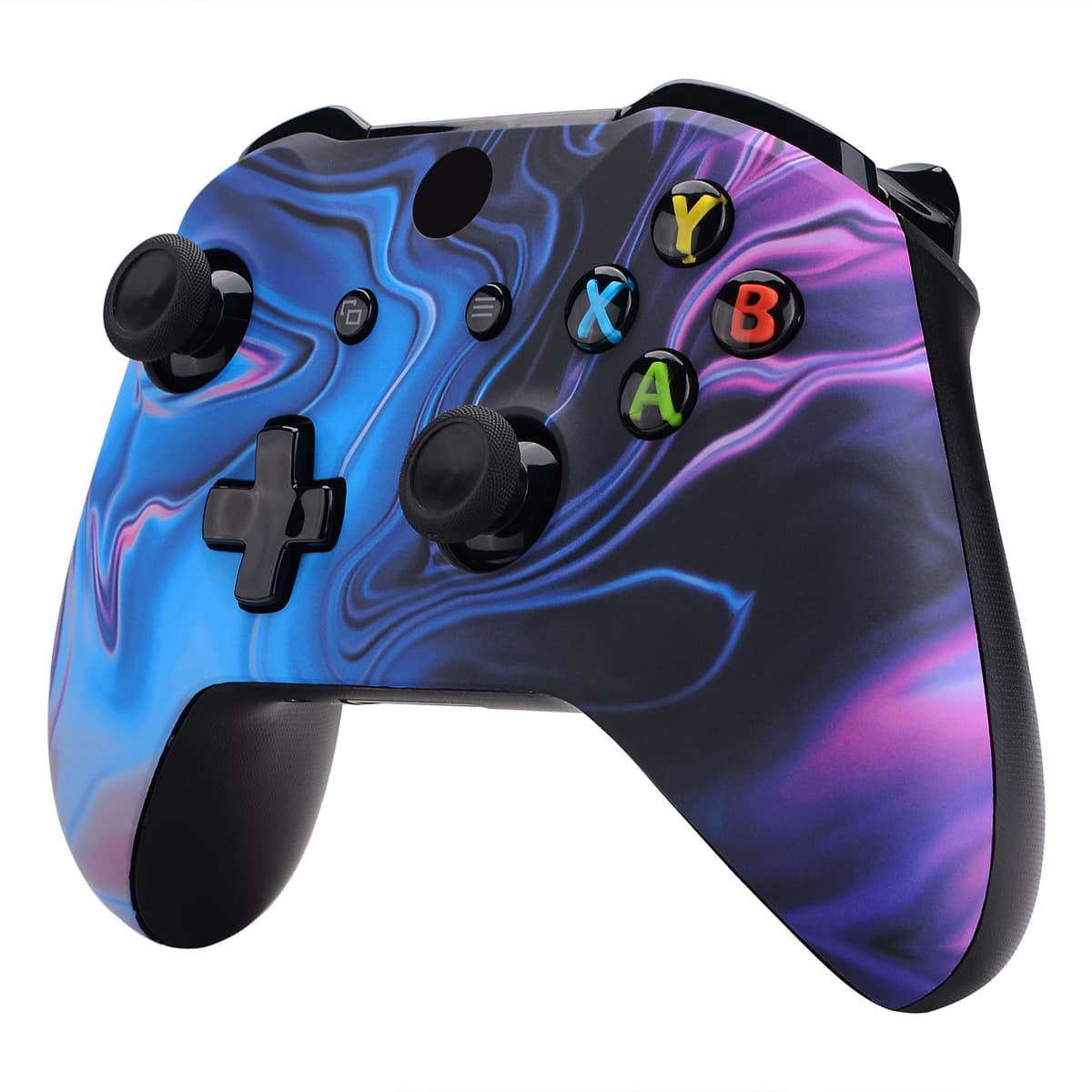 eXtremeRate Carcasa para Xbox One S X Accesorios Funda Delantera Protectora de la Placa Frontal Cubierta Antideslizante para Xbox One X S Control-Model 1708 (Origen del Caos) — view 5