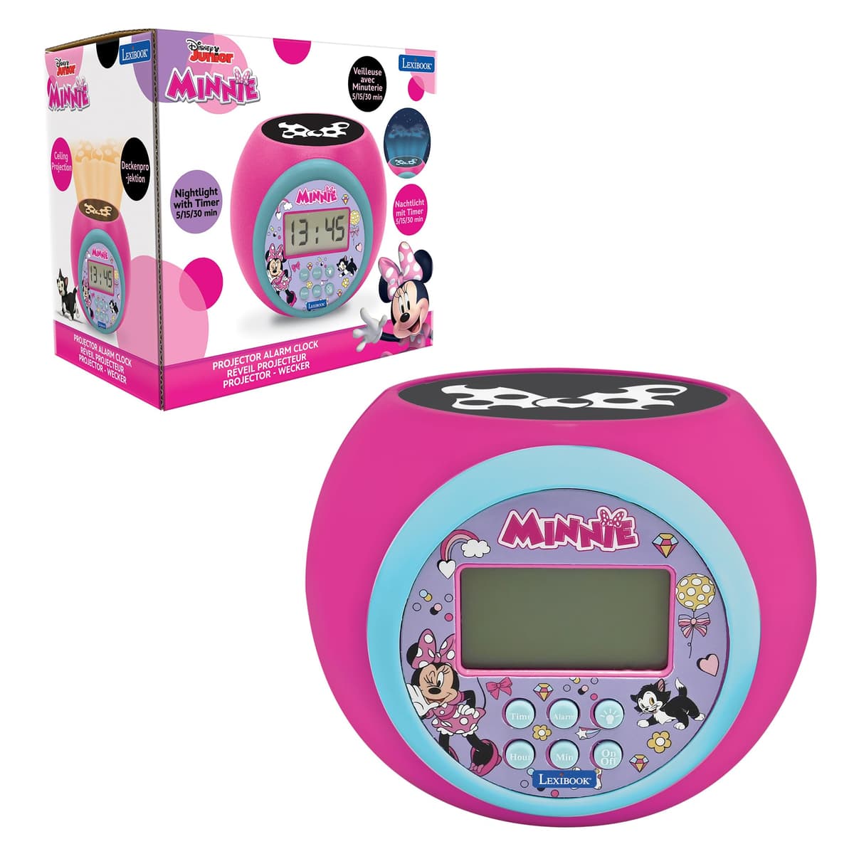 LEXIBOOK - Nintendo Super Mario Reloj Despertador con proyector con función de repetición y Alarma, luz Nocturna con Temporizador, Pantalla LCD, batería, RL977NILXB — view 15