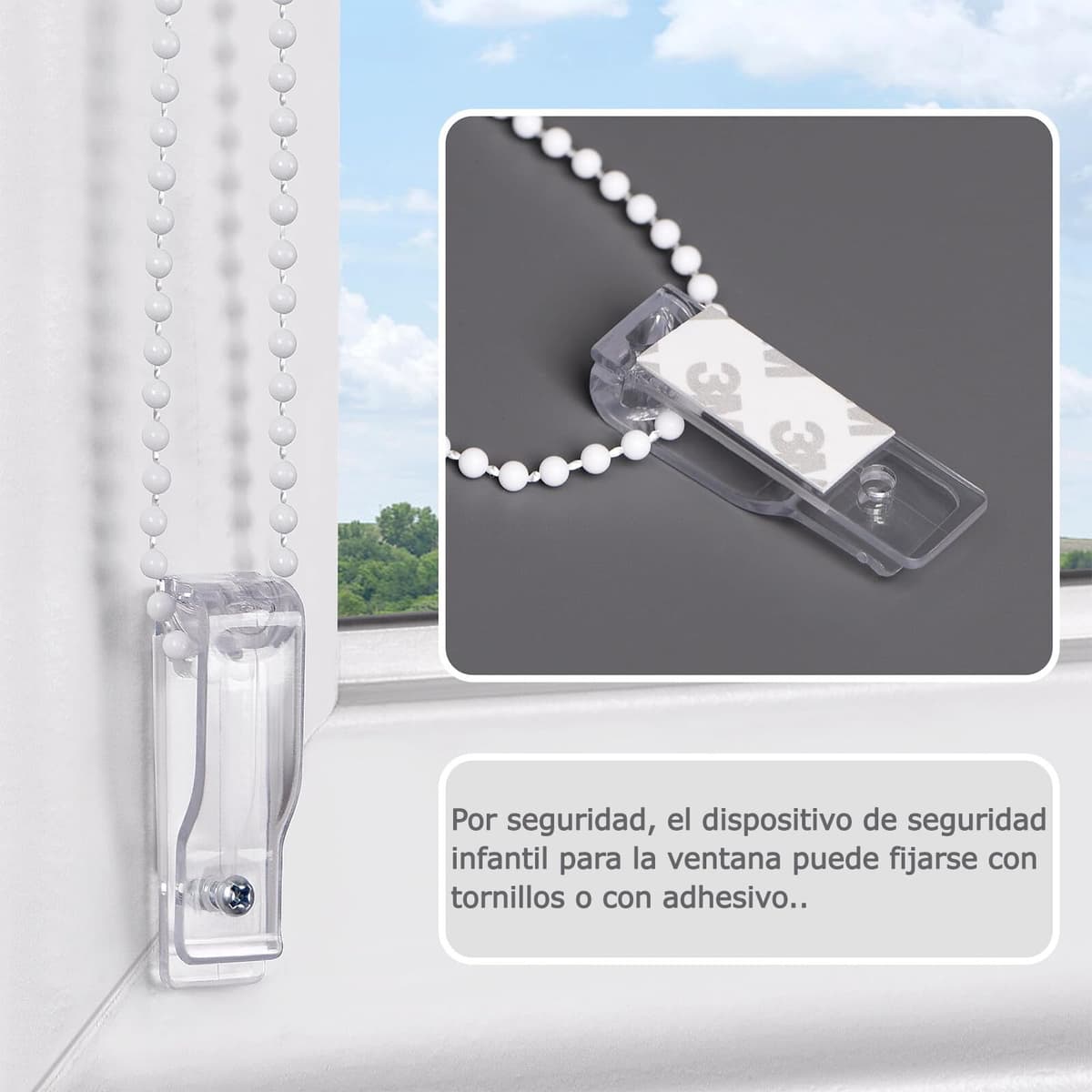 Estores Enrollables – Persiana Enrollable para Puertas y Ventanas con Cadena, protección de privacidad,135An x 180Al cm,Gris Oscuro — view 3