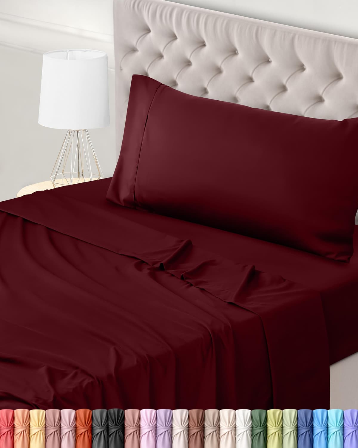 Utopia Bedding Juego de Sabanas 4 Piezas 150x200 - Poliéster Microfibra Cepillada - Oeko-Tex Certificado - Sábana Bajera, Sábana Plana y 2 Fundas de Almohada 50x75 (Cama 150, Blanco) — view 32