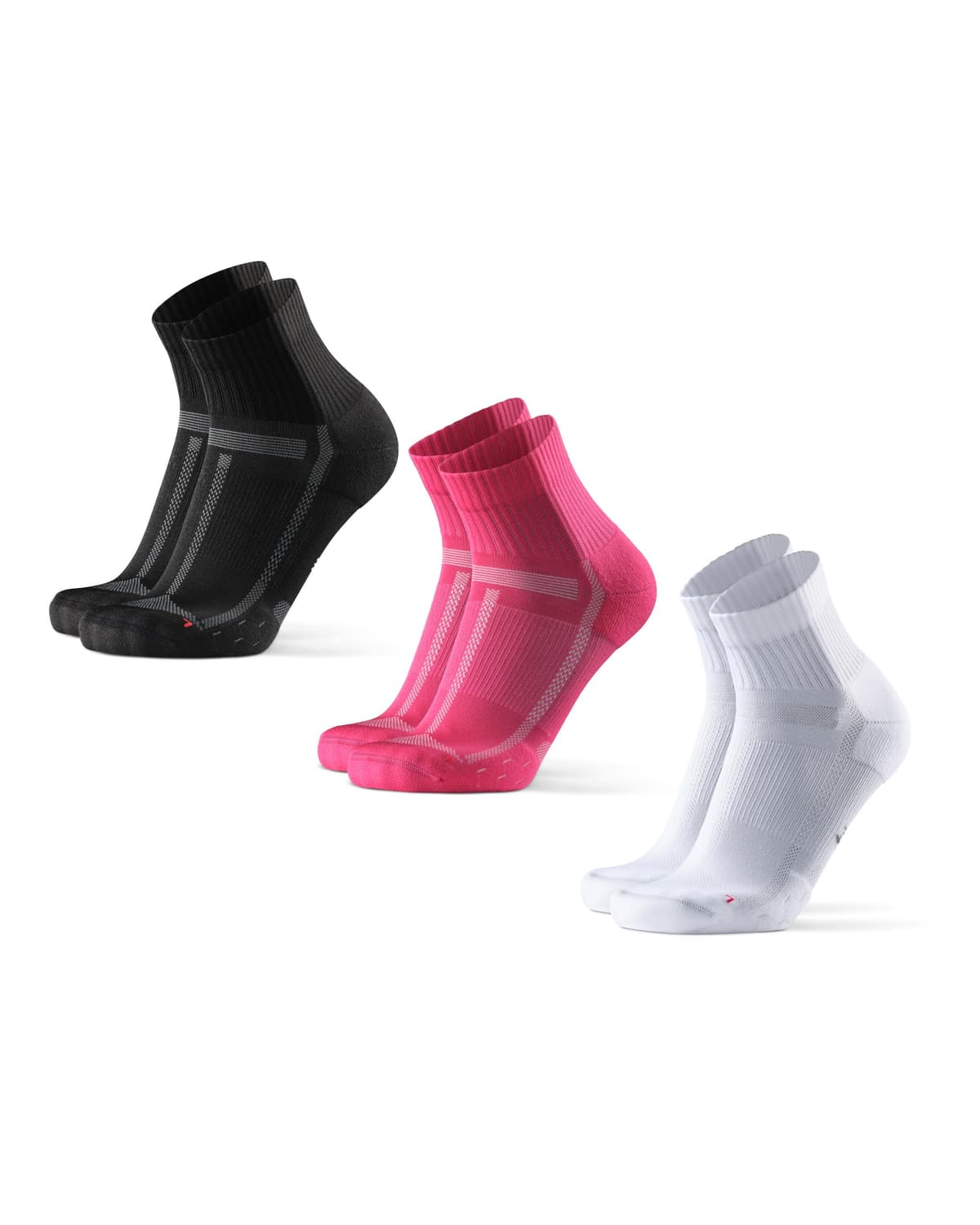 DANISH ENDURANCE Cushioned Running Socks for Long Distances, Anti-Blister & Sweat Wicking, Quarter Length, for Men & Women, Unisex, 3 or 5 Pack — view 16