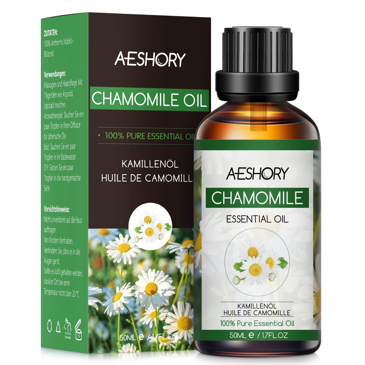 AESHORY Aceite Esencial de Rosa 50ML, Natural Aceite de Aromaterapia de Rosa, Aceites de Fragancia Premium para Humidificador, Masaje, Baño, Cuidado la Piel, Relajación y Calma — view 9